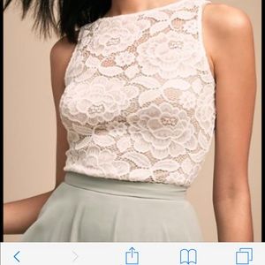 New, never worn! BHLDN Becky Lace Top